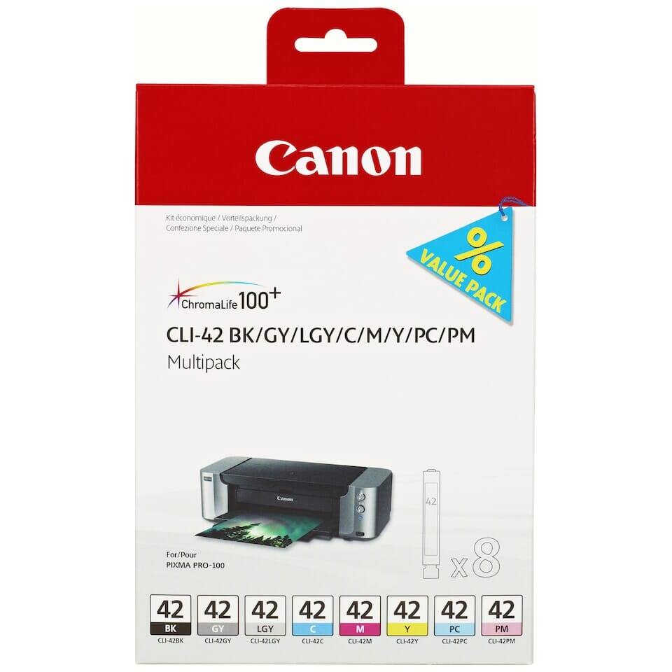 Canon CLI42 Multipack BK/GY/LGY/C/M/Y/PC/PM