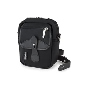 Billingham Compact Stowaway, Black Canvas/Black Leather
