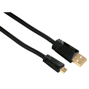 HAMA Kabel USB A-USB Micro B Guld Svart 1.5m