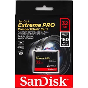 Sandisk CF 32GB Extreme Pro 160mb/s