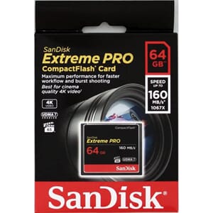 SANDISK Extreme Pro CF 64GB 160/mbs