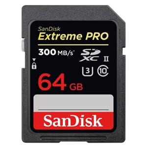 SANDISK Extreme Pro SDXC UHS II U3 64GB 300/mbs