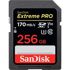 SANDISK Extreme Pro SDXC UHS I 256GB 170/90mbs
