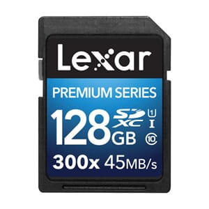 Lexar 128GB SD 300X Premium 45MB/S