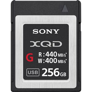 Sony XQD 256GB G Serie (Read 440MB/S Write 400MB/S)
