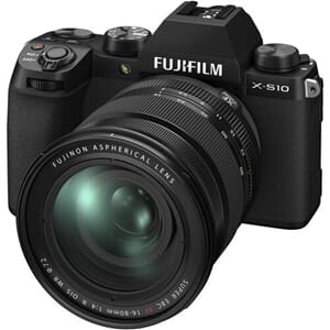 Fujifilm X-S10 kit med XF16-80mm F4 Sort