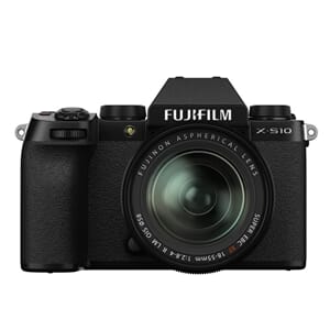Fujifilm X-S10 kit med XF 18-55mm F2,8-4 Sort