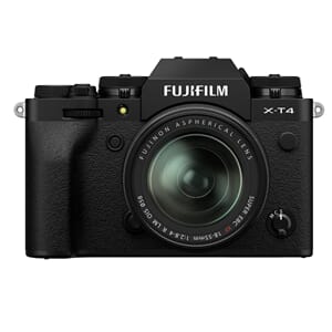 Fujifilm X-T4 kit med XF18-55mm Sort