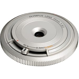Olympus PEN 15mm f/8 silver