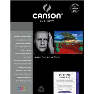 Canson Platine fibre rag 310g A3+ x25