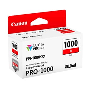 Canon blekkn PFI R 1000 Rød (Pro 1000)