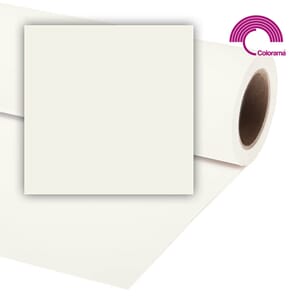Colorama Hvit 3,55x30m Papir bakgrunn