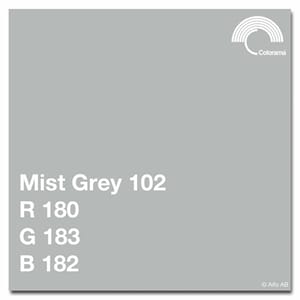 Colorama Mist Grey 2,72x11m  Papir bakgrunn