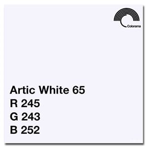 Colorama Arctic White 1,35x11m  Papir bakgrunn