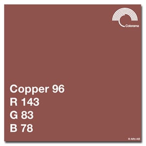 Colorama Copper 2,72x11m  Papir bakgrunn