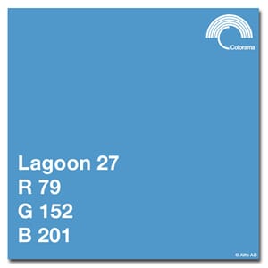 Colorama Lagoon 2,72x11m  Papir bakgrunn