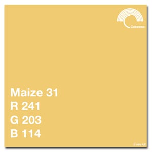 Colorama Maize 1,35x11m  Papir bakgrunn