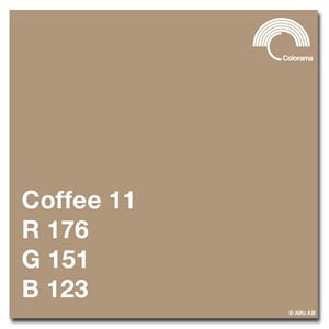 Colorama Coffee 2,72x11m  Papir bakgrunn