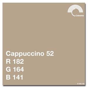 Colorama Cappuccino 2,72x11m  Papir bakgrunn