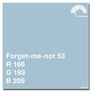Colorama Forget-me-not 2,72x11m  Papir bakgrunn
