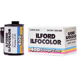 Ilford ILFOCOLOR 400 Vintage Tone 35mm 24 Exposure film