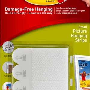 3M Hanging Strips Hvite Small pakke/4