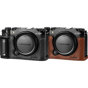 4880 Camera Leather Half Case Kit for FUJIFILM X-M5 Brown