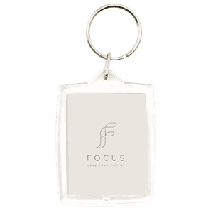Focus Acrylic Key ring 3,5x4,5 cm