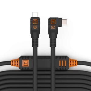 TetherPro Optima 10G USB-C, 9.4m, Rak till Vinklet, Svart