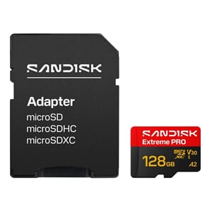 Sandisk Micro SD 128GB 250/120MB/s A2 UHS-I V30 Extreme PRO
