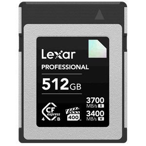 Lexar 512GB CFexpress 4.0 Pro Diamond R3700/W3400 (VPG400)