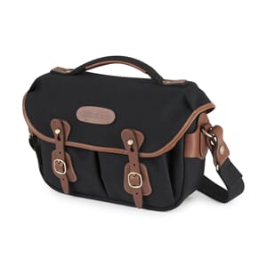 Billingham Hadley Small PRO, Black Canvas Tan Leather