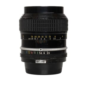 Brukt Nikon Nikkor 105mm f/2.5 Non-Ai, Manuell fokus