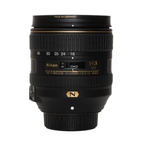 Brukt Nikon AF-s 16-80mm f/2,8-4E DX VR ED