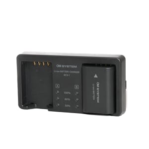 Brukt olympus BLX-1 Dobbelt lader + batteri