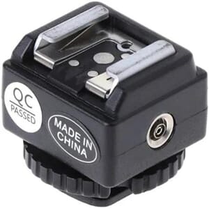 Universal Hot Shoe Adpater (Sukkerbit) til X-sync kabel