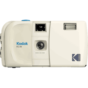 Kodak EC35 Film Camera Vanilla White + Kodak Ultra Max 24 Ex